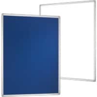 Tableau mixte Franken Pro émaillé, feutre bleu Magnétique 180 x 120 cm