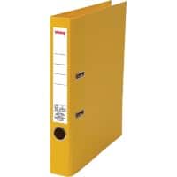 Viking Smal Classeur A4 50 mm Geel 2 Ringen Karton, PP (Polypropeen) Mat Staand