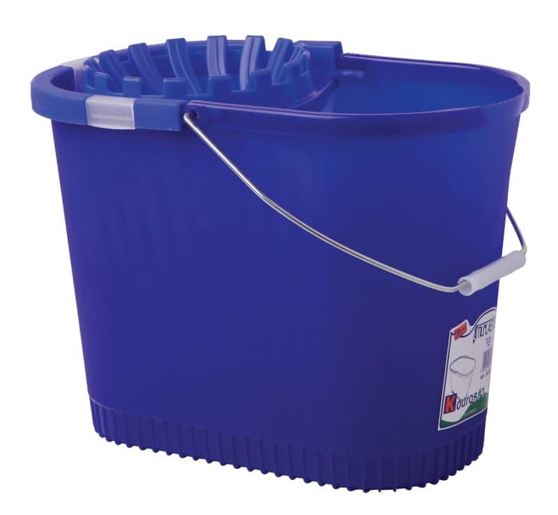 Dubbele emmer 2 bakken Blauw 15 l