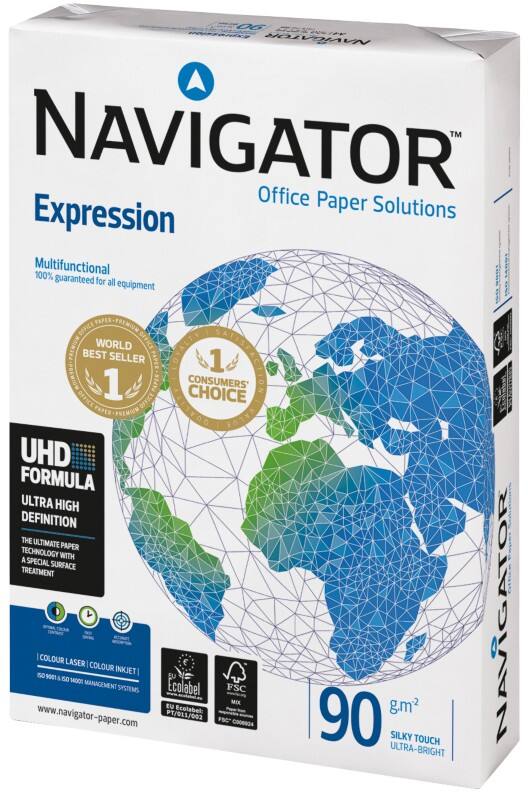 Papier imprimante Navigator Expression A4 90 g/m² Mat Blanc 500 Feuilles