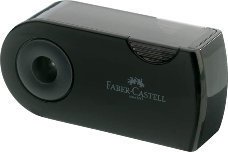 Faber-Castell Sleeve Puntenslijper 2 Gaten Kunststof Zwart 182700