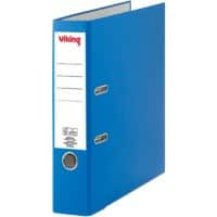 Viking Classeur A4 75 mm Blauw 2 ringen 6903-BU Karton, PP (Polypropeen) Mat Staand