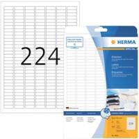 Étiquettes HERMA 8830 adhésif A4 Blanc 25.4 x 8.5 mm 25 Feuilles de 224 Étiquettes