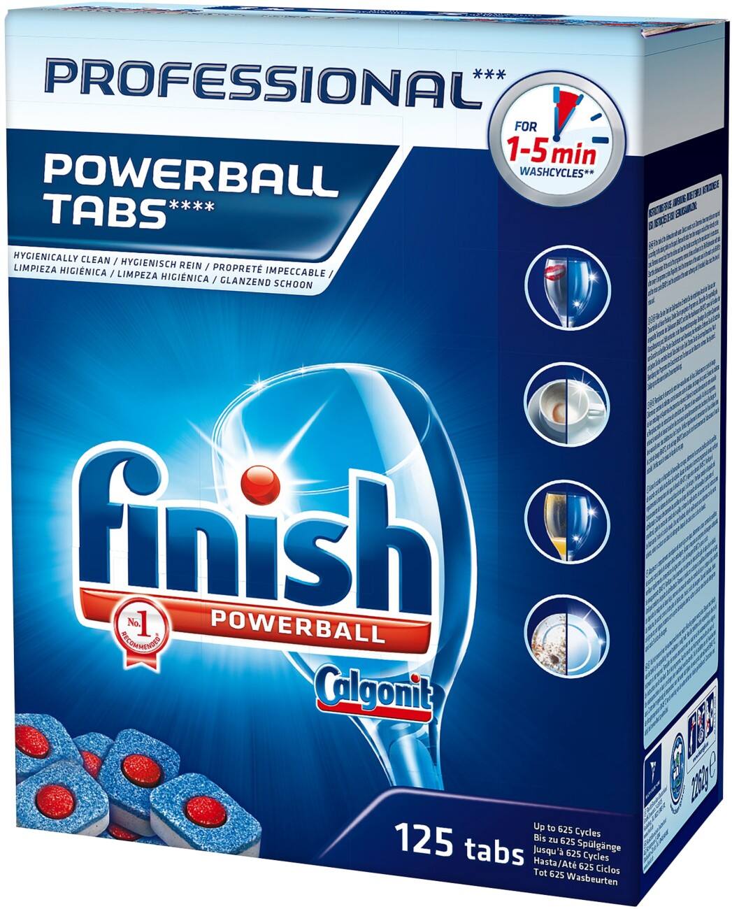 Finish Vaatwastabletten Powerball 125 Stuks