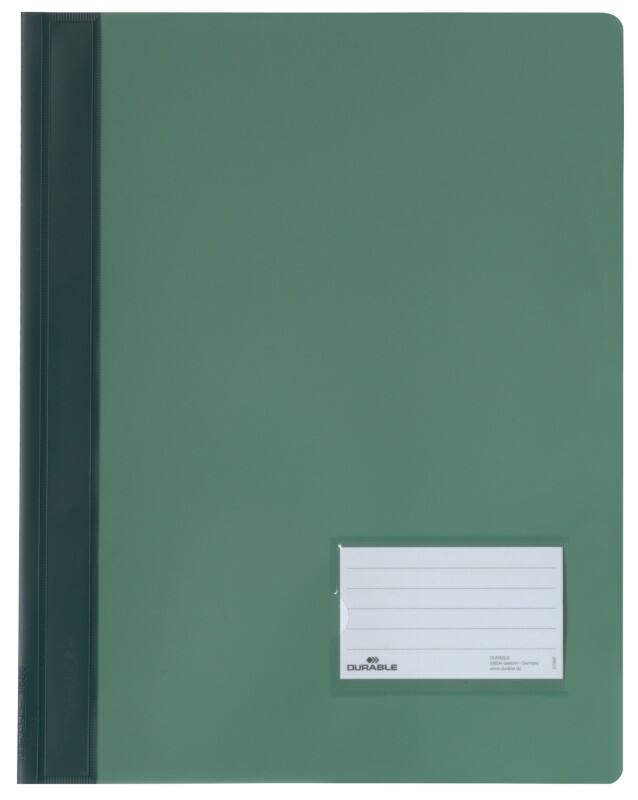 DURABLE Snelhechters Duralux A4 Transparant groen Polyvinylchloride (PVC) 28 x 33,2 cm