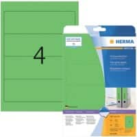 Étiquettes pour dos de classeur SuperPrint HERMA A4 61 mm Vert 20 Feuilles de 4 Étiquettes 5099