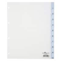 Intercalaires DURABLE 6831 pvc A4 extra large 10 intercalaires vierge Transparent