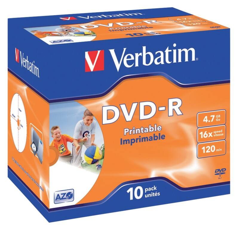 Verbatim DVD-R 4.7 GB Pak 10 Stuks