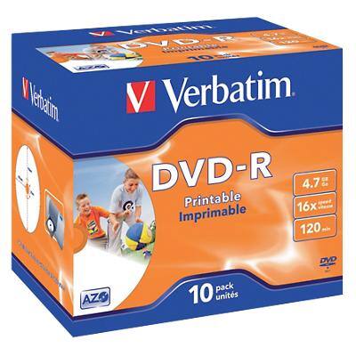 Verbatim DVD-R 4.7 GB Pak 10 Stuks