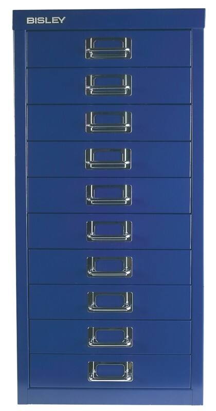 Module à tiroirs Bisley Métal 15 Tiroirs 279 x 408 x 940 mm Bleu