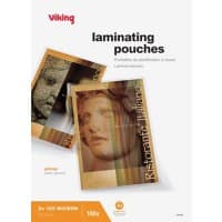 Viking Lamineerhoes A3 Glanzend 125 micron (2 x 125) Transparant 100 Stuks