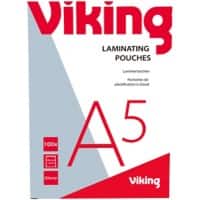 Pochettes de plastification Viking A5 Brillant 75 microns (2 x 75) Transparent 100 Unités