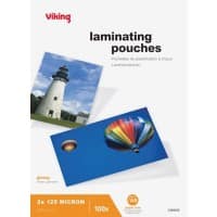 Viking Lamineerhoes A5 Glanzend 125 micron (2 x 125) Transparant 100 Stuks