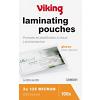 Pochette de plastification Viking Carte de visite & Carte de crédit Brillant 125 microns (2 x 125) Transparent 100 Unités