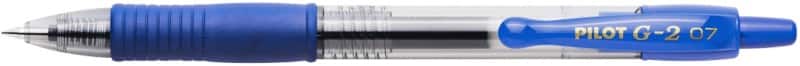 Roller encre gel Pilot G2 Rétractable Bleu 0,4 mm Moyen Conique Rechargeable 70% Recyclé