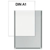 Cadre d'affichage Kerkmann Plastique 590 (L) x 1.7 (P) x 840 (H) mm Transparent