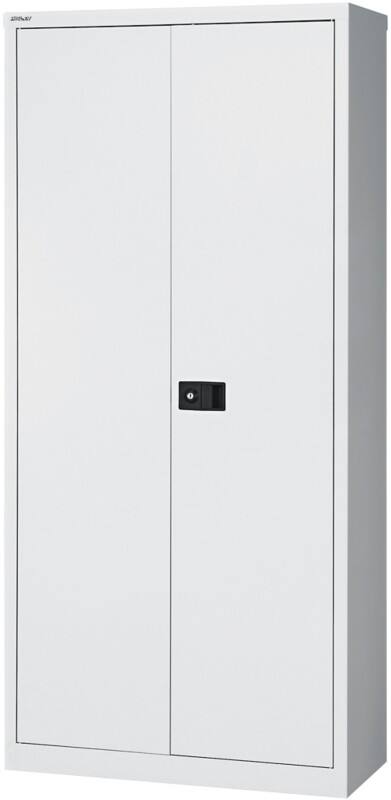 Armoire à portes battantes Bisley Universal Métal 4 Étagères Verrouillable 914 x 400 x 1950 mm Gris