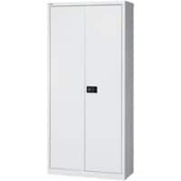 Armoire à portes battantes Bisley Métal 4 étagères Verrouillable 914 x 400 x 1950 mm Gris