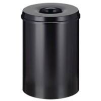 Corbeille ignifuge Acier inoxydable Vepa Bins 30 l 33,5 x 33,5 x 47 cm Noir