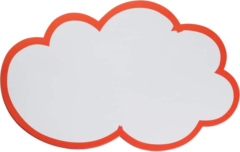 Cartes de modération Franken Nuage Rouge, blanc 62 x 37 cm 20 Unités 20 Unités