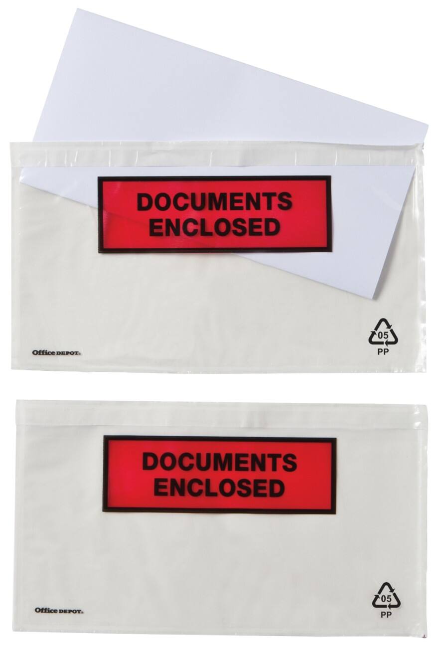 Enveloppes Office Depot Document ci-inclus DL 110 x 220 mm 250 Unités