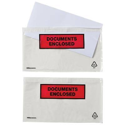Office Depot Paklijst-enveloppen DL 110 x 220 mm 250 Stuks