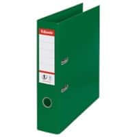Esselte No,1 Power Breed Classeur A4 72 mm Groen 2 Ringen 811360 PP (Polypropeen) Staand