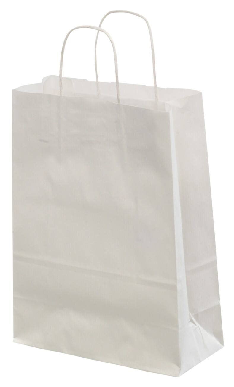 Sacs en papier Toptwist Blanc 100 g/m² 24 x 31 cm 150 Unités