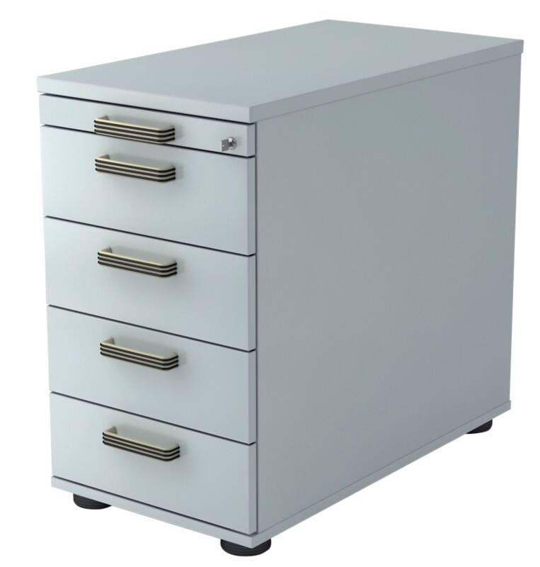 Module à tiroirs Hammerbacher 5 Tiroirs Verrouillable 428 x 800 x 760 mm