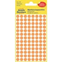 Pastilles autocollantes Avery 3178 Rond Adhésif Spécial Orange 4 Feuilles de 104 Étiquettes