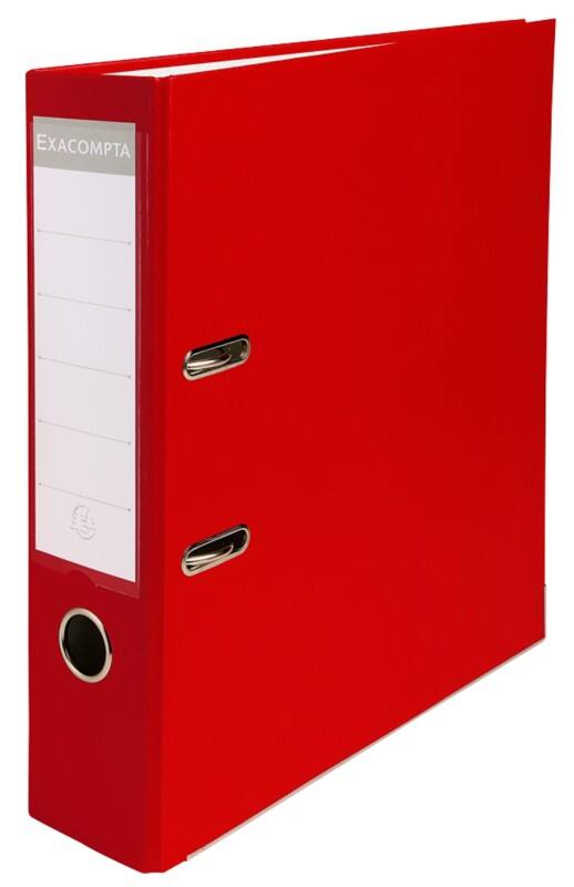 Exacompta Maxi Breed Ordner A4 75 mm Rood 2 Ringen 918403B Kunststof Staand