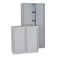 Armoires à portes rideaux Bisley Euro Argenté 1200 x 430 x 1980 mm