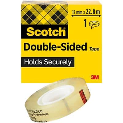 Meesterschap inspanning pijn Scotch Dubbelzijdige Tape Transparant Plakband Zonder schutlaag 12 mm x  22.8 m | Viking Direct BE