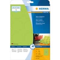 Étiquette adhésive Herma 5155 sur feuille de format A4 60mm vert fluo 5155