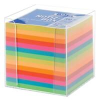 Folia Transparante plexiglashouder + navulling 90 x 90 mm Kleurenassortiment 700 Vellen