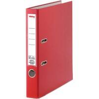 Classeur à levier Viking Étroit A4 50 mm Rouge 2 Anneaux Carton, PP (Polypropylène) Mat Portrait