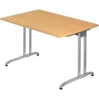 Bureau Hacmerbacher BS12/6 Imitation hêtre 120 x 80 x 72 cm