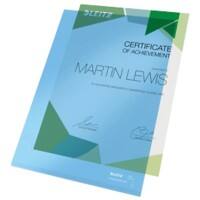 Leitz Super Premium Pochettes coin A4 Bleu PVC (Polychlorure de vinyle) 150 microns 100 Unités