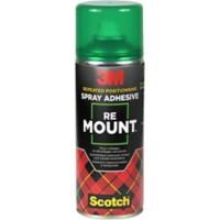 3M Scotch ReMount Lijmspray Transparant Herpositioneerbare lijm 400 ml