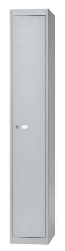 Casier Bisley CLK Acier 1 Porte 1 colonne Serrure à clé 305 x 475 x 1802 mm Argenté