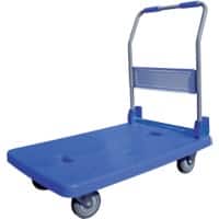 Chariot Viso 150 kg Caoutchouc, Métal, PP (Polypropylène) 49 x 72 x 82,5 cm Argenté, bleu