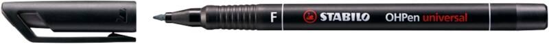 STABILO OHPen universal 842/46 Overheadmarker Fijn Viltstift  - 0,7 mm Zwart Navulbaar