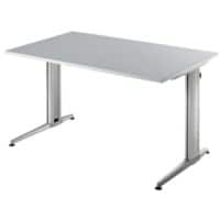 Hammerbacher Bureau C-Voet Lichtgrijs 1.200 x 800 x 720 mm