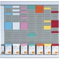 Nobo Wandmontage T-Kaart Planning Kit Midi 48 x 48cm Zilver