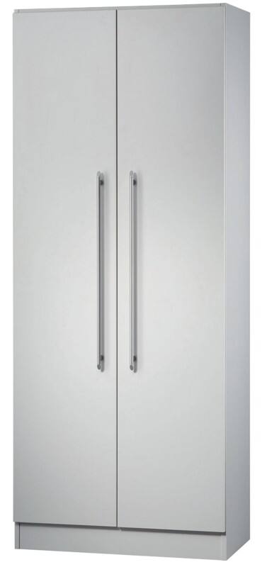 Armoire de classement Hammerbacher Matrix Aggloméré, Résine de mélamine 4 Étagères Verrouillable 800 x 420 x 2004 mm Gris