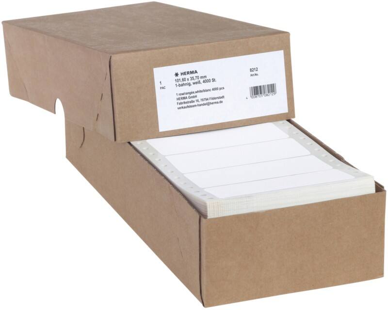 HERMA Etiketten 8212 Klevend Wit 101,6 x 35,7 mm  4000 Stuks
