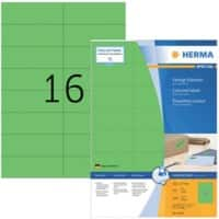 HERMA Etiketten 4259 Klevend A4 Groen 105 x 37 mm  100 Vellen à 16 Etiketten