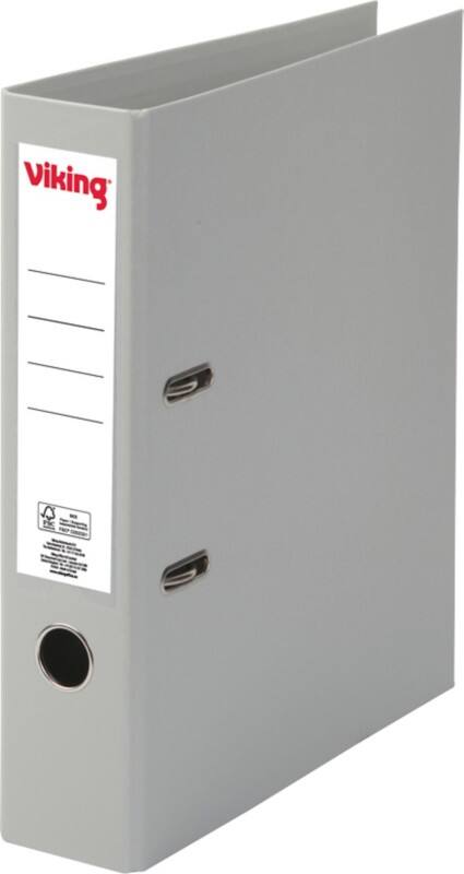 Viking Breed Ordner A4 75 mm Grijs 2 Ringen Kunststof Mat Staand