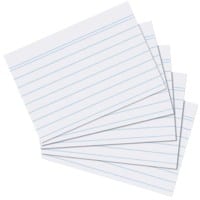 herlitz Indexkaarten Wit A5 Gelinieerd 21 x 14,8 cm 100 Stuks