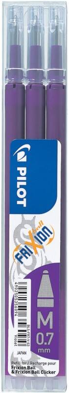 Pilot FriXion Ball Navulling voor rollerballpen 0,35 mm Medium Kegelvormig Paars 3 Stuks